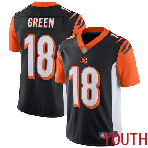 Cincinnati Bengals Limited Black Youth A J  Green Home Jersey NFL Footballl #18 Vapor Untouchable->cincinnati bengals->NFL Jersey